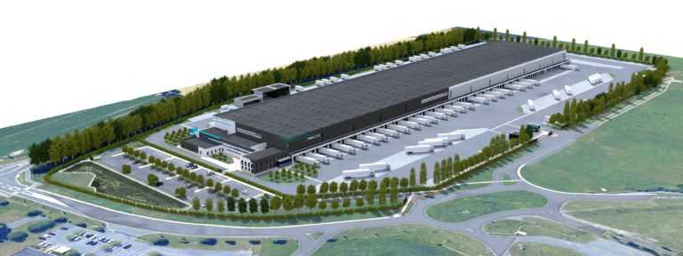 vue aerienne parking pl messagerie prologis agence af