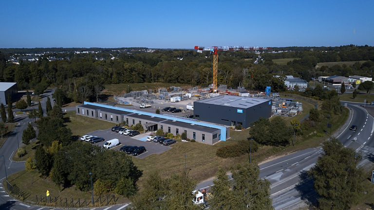 vue aerienne site srb construction archi factory