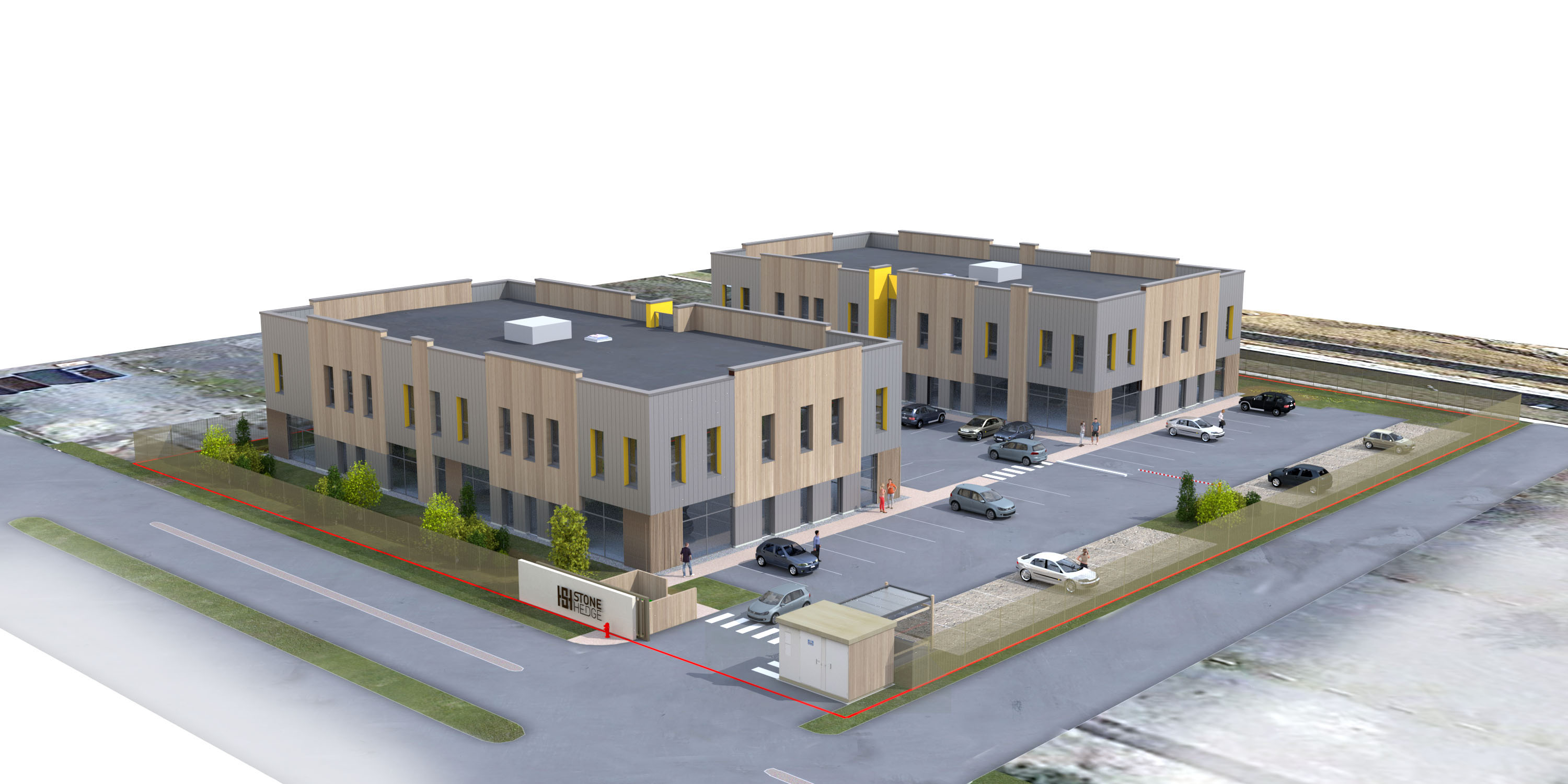 STONE HEDGE – Servon (77) – Programme mixte – © Archi-Factory stone hedge servon programme mixte agence archi factory