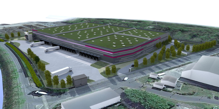 vue aerienne plateforme logistique agence archi factory