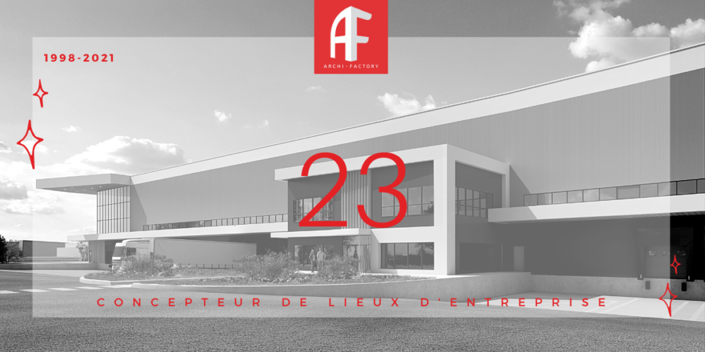 23 ans Visuel archi factory conception lieux entreprises