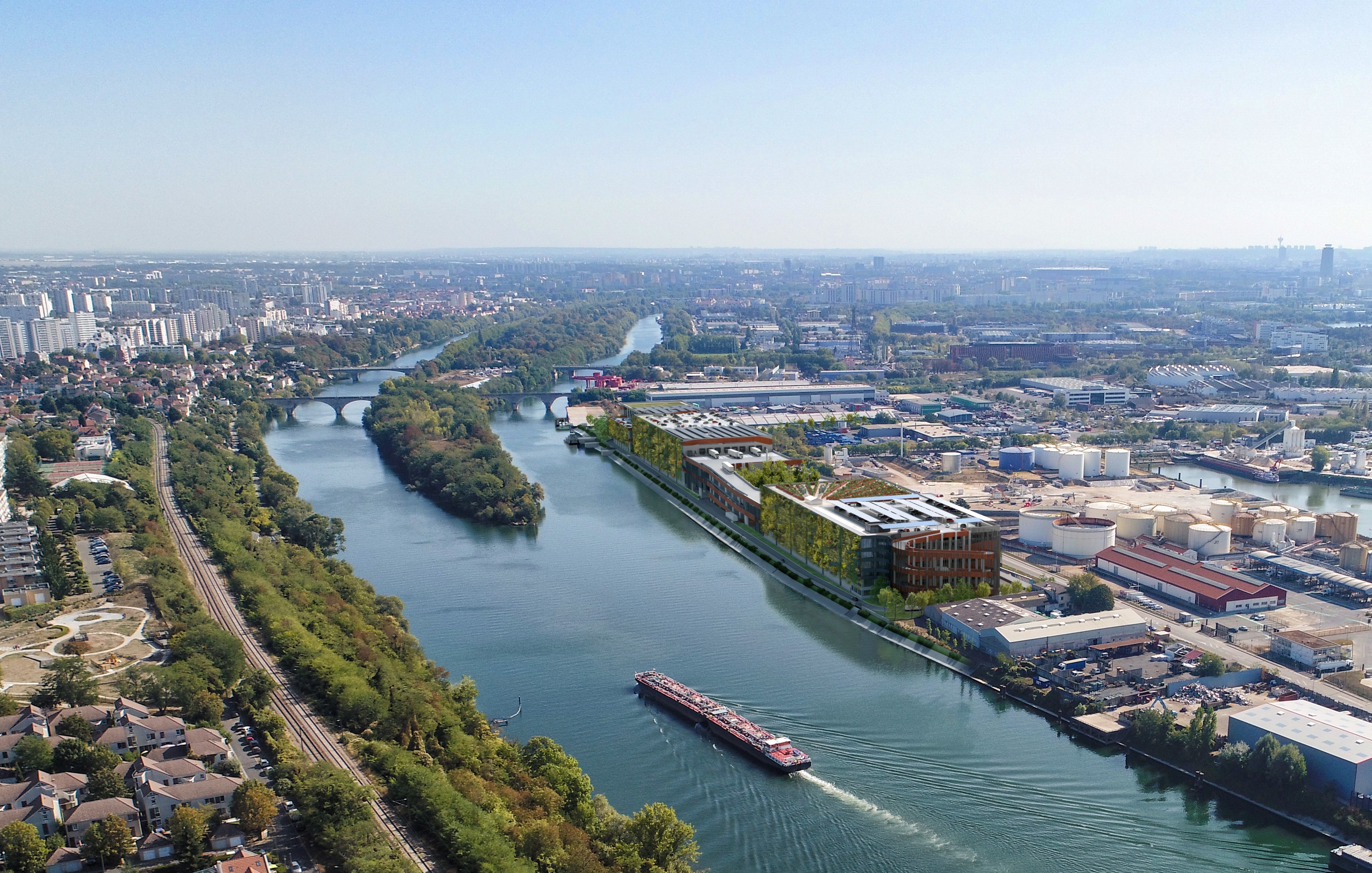 lcp gennevilliers plateforme logistique et bureaux